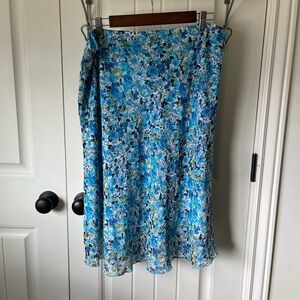 Dressbarn Floral Blue and Green Skirt